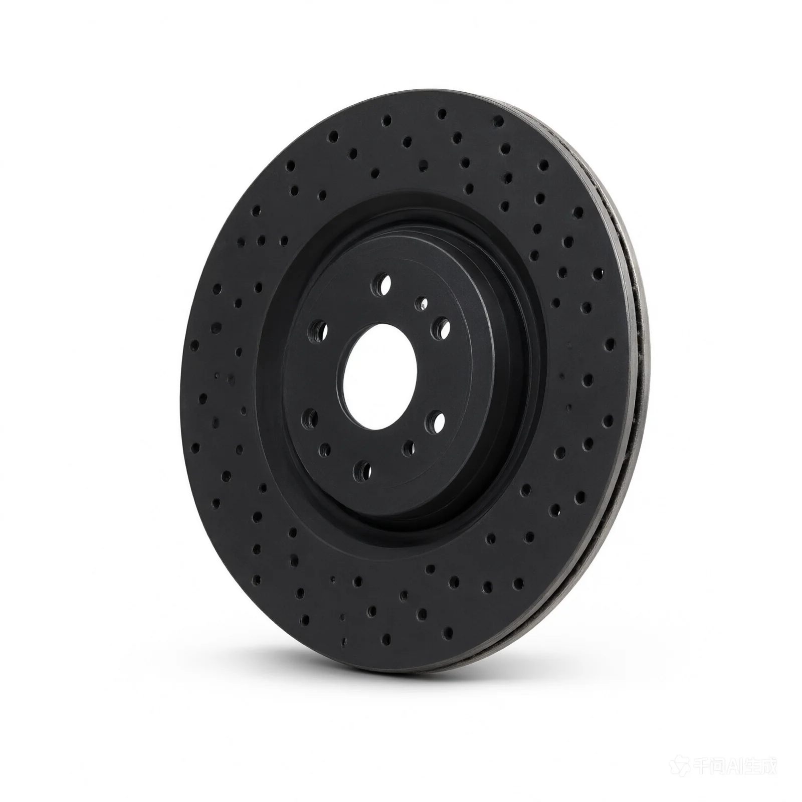 R1 16-20 Chevrolet S10 Front Drilled Black Brake Rotor - product image