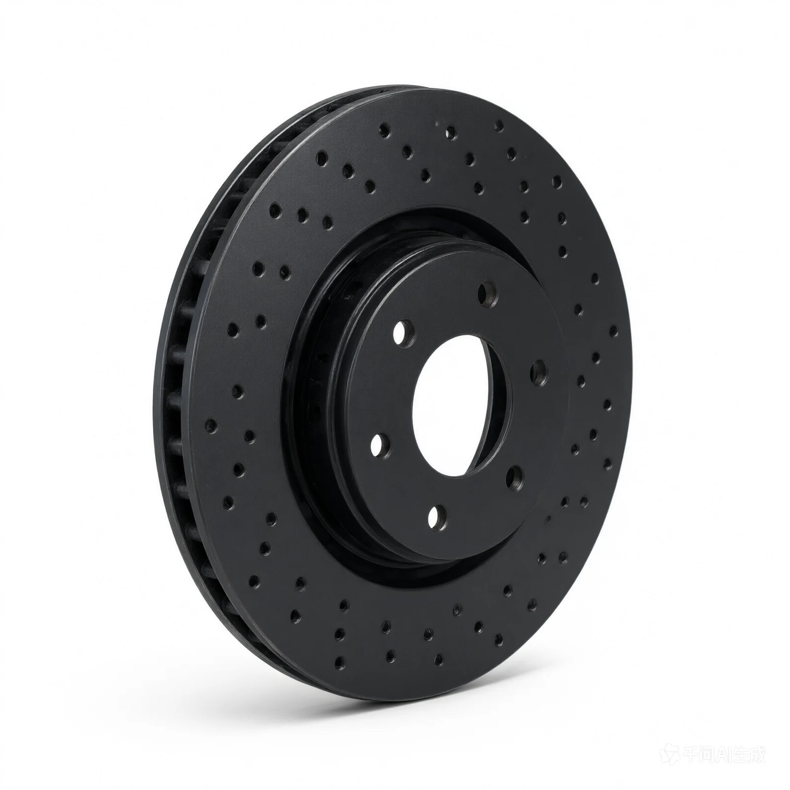 R1 17-24 Jac Sei 2 Front Drilled Black Brake Rotor - product image