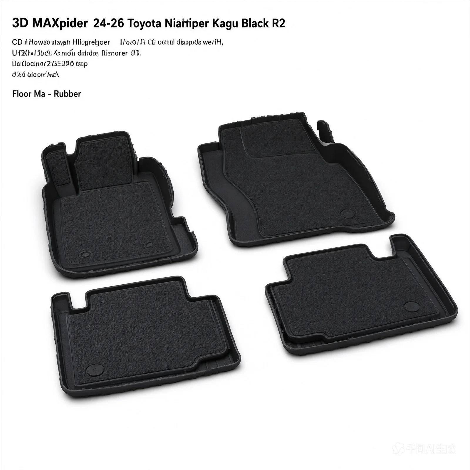 3D MAXpider 24-26 Toyota Grand Highlander Kagu Black R2