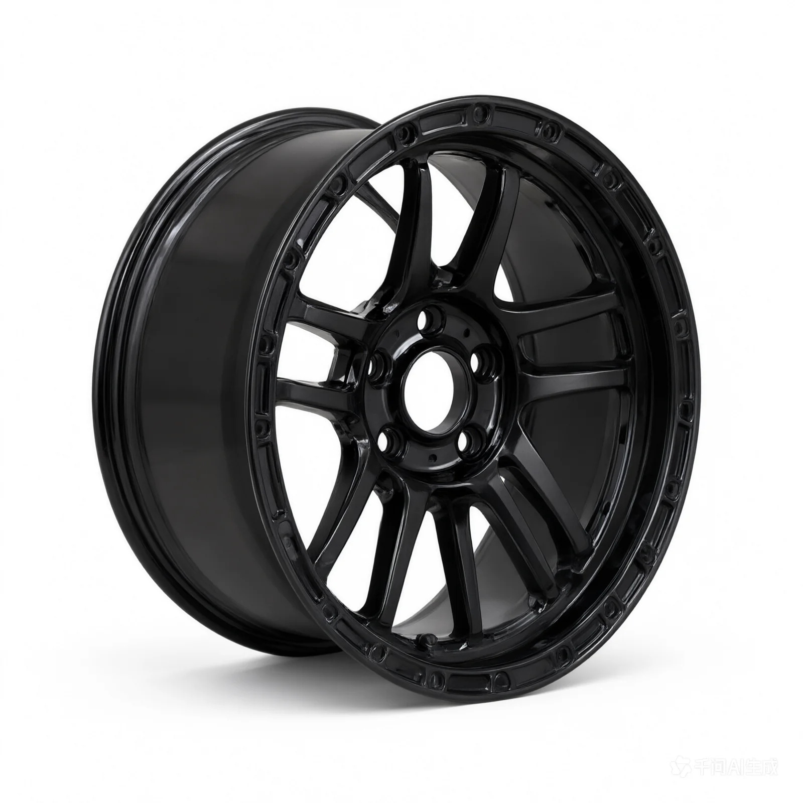 Method MR708 Bead Grip 17x8.5 / 8x180 / 0mm Offset / 4.72in BS / 130.81mm Bore - Gloss Black Wheel