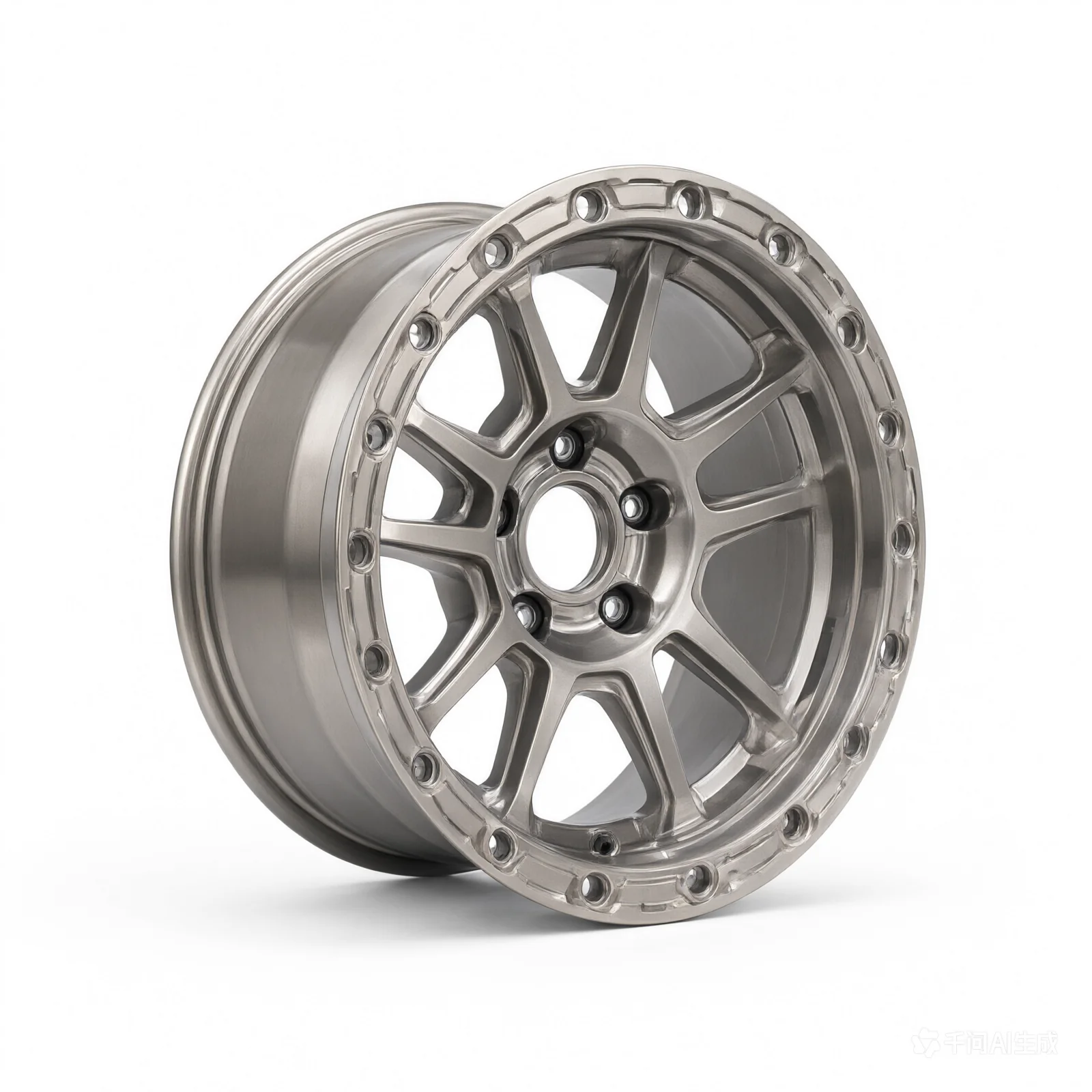 Method MR708 Bead Grip 17x8.5 / 8x6.5 / 0mm Offset / 4.72in BS / 130.81mm Bore - Glss Titanium Wheel - product image