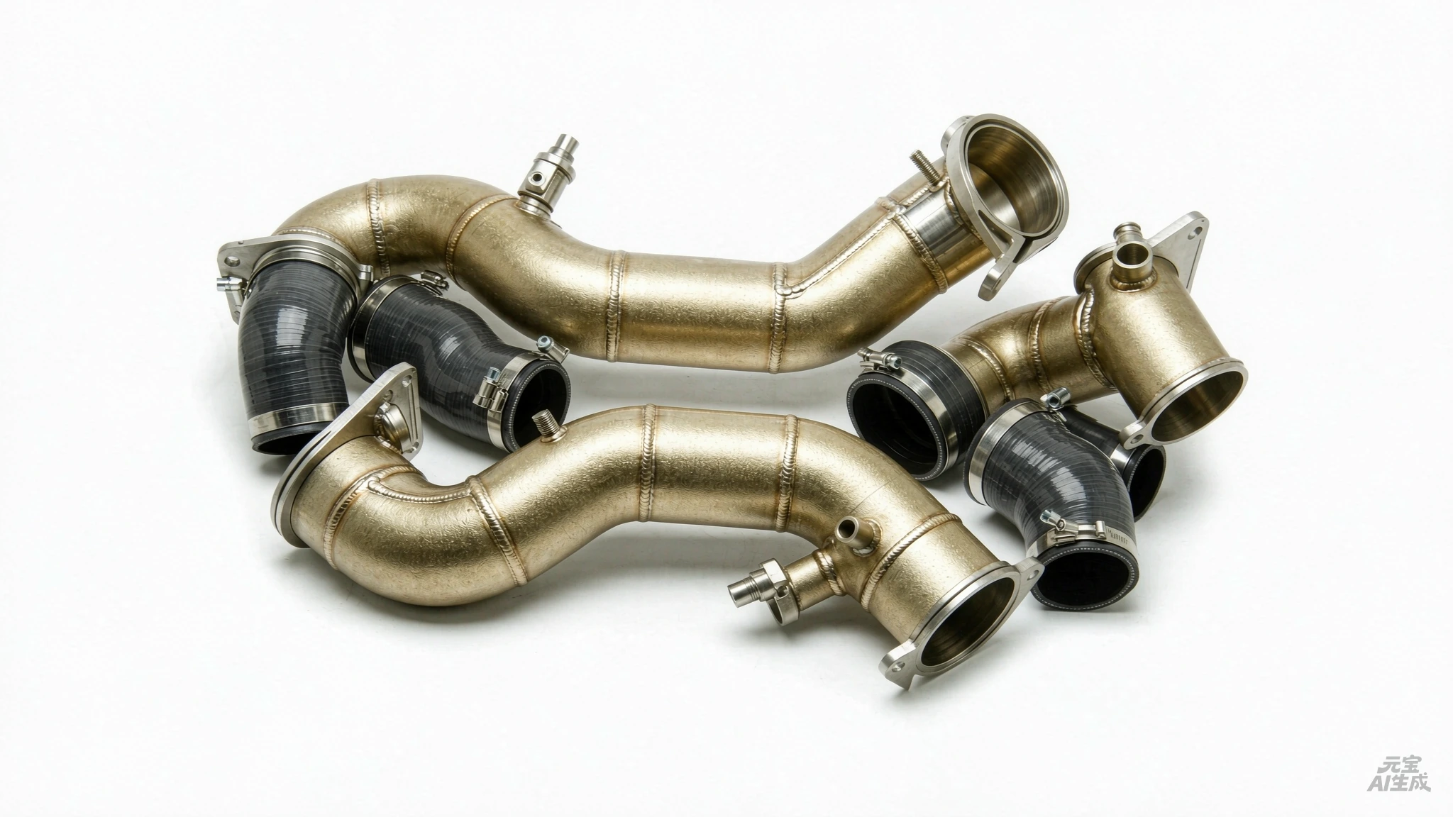 Wehrli 19-24 Cummins 6.7L Passenger (Hot) Side 3.5in Intercooler Pipe - Cat Yellow - product image