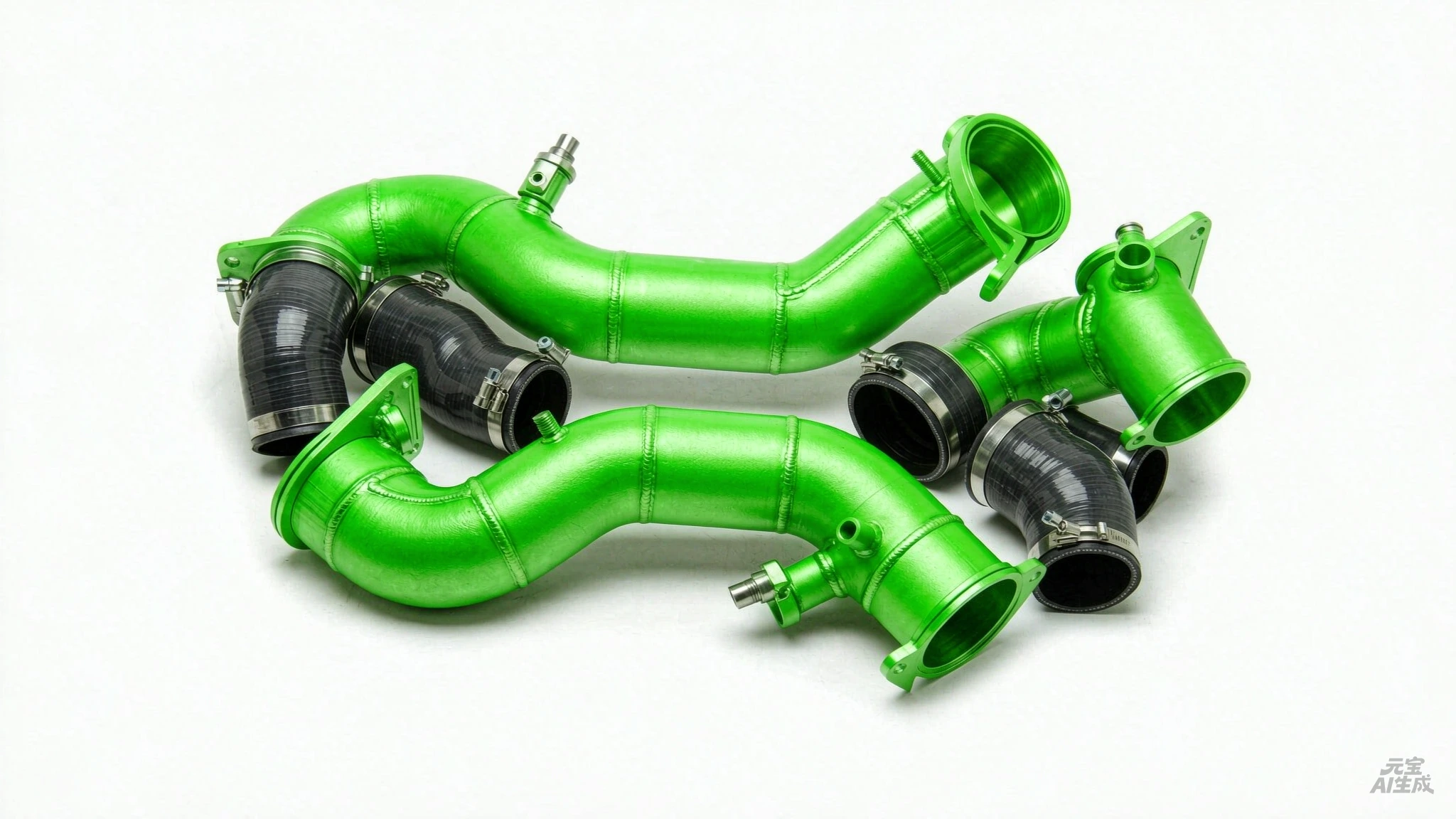 Wehrli 19-24 Cummins 6.7L Passenger (Hot) Side 3.5in Intercooler Pipe - Bengal Blue - product image